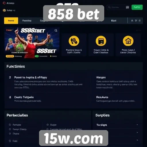 Avaliação das funcionalidades do site 858 bet